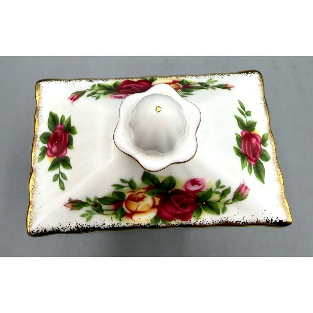 Royal Albert Old Country Roses Bone China Mini Carriage Clock *Doesn't Keep Time - Picture 15 of 15
